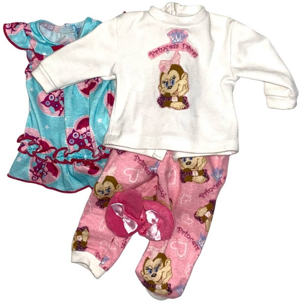 18" doll clothes Pajamas bundle of 2 sets american girl